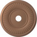 Ekena Millwork Berkshire Thermoformed PVC Ceiling Medallion Fits Canopies up to 10 1/8-in. CMP22BECAC